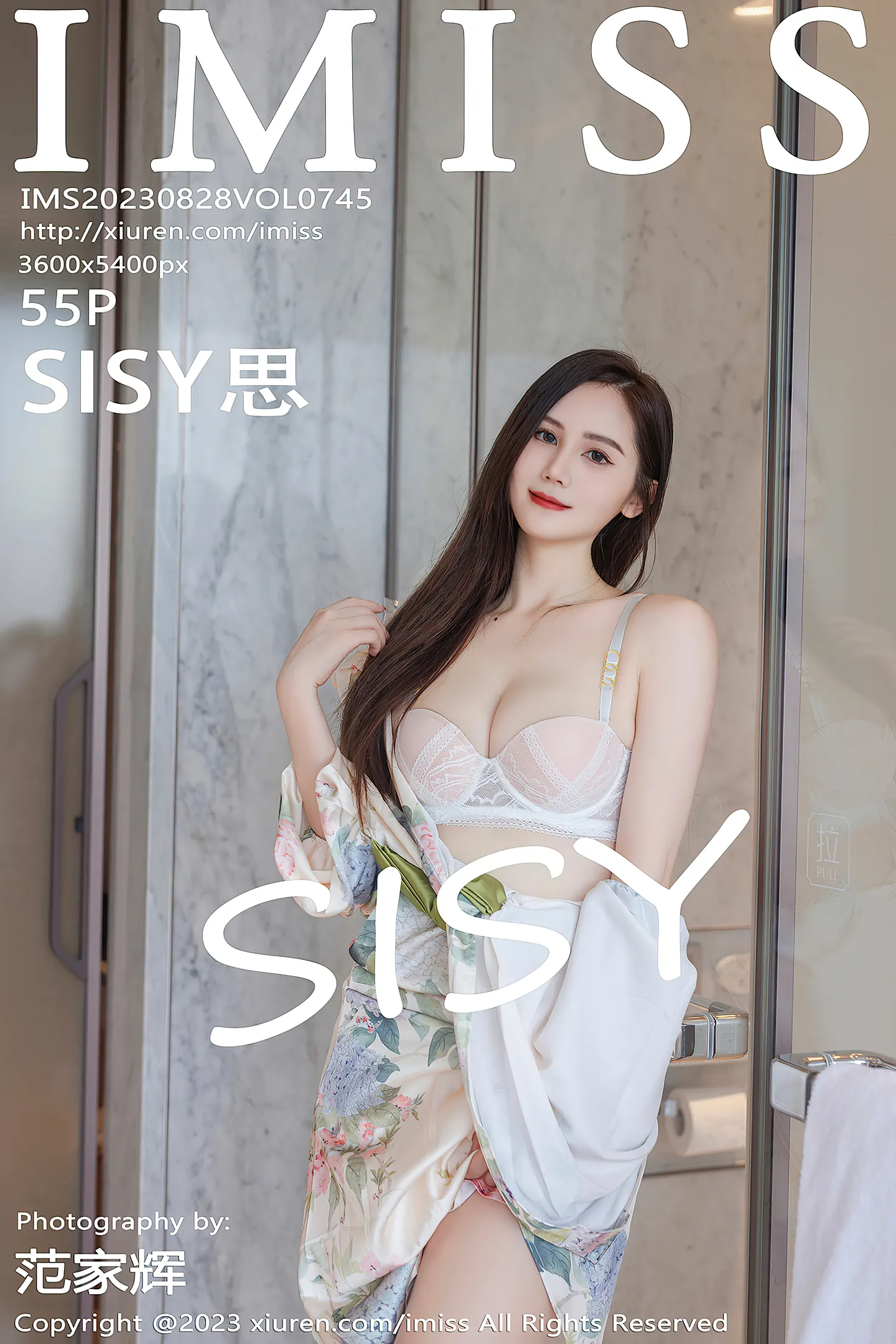 [IMISS爱蜜社]Vol.745_女神SISY思性感带图案长裙露浅色内衣配超薄肉丝完美诱惑写真55P-秀人网 - XiuRen.Space